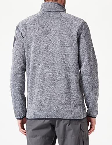 Cmp Giacca In Pile Knit-Tech Da Uomo, Ice-Titanio-Nero, 48 - 3