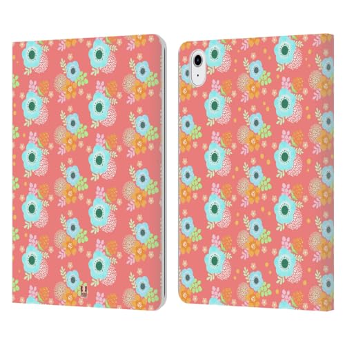 Carcasa de cuero para iPad Air 2020 con diseño Coral Flores funda libro con soporte