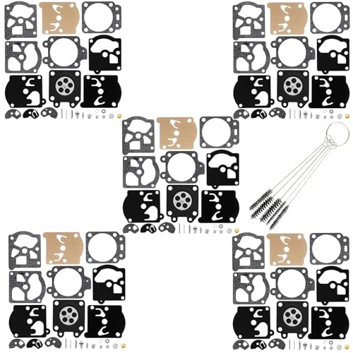 QAZAKY 5er-Pack Vergaser Reparatursatz Set Ersatz für K10-WAT WA WT 2-Takt-Vergaser-Saitenschneider Laubbläser Kettensäge Poulan Weedeater Ryobi Ryan IDC Homelite Lawnboy Toro McCulloch Craftsman QAZAKY 5er-Pack Vergaser Reparatursatz Set Ersatz für K10-WAT WA WT 2-Takt-Vergaser-Saitenschneider Laubbläser Kettensäge Poulan Weedeater Ryobi Ryan IDC Homelite Lawnboy Toro McCulloch Craftsman