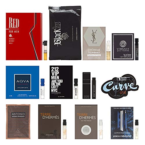 12 Piece Designer Fragrance Samples for Men - Cook Kit