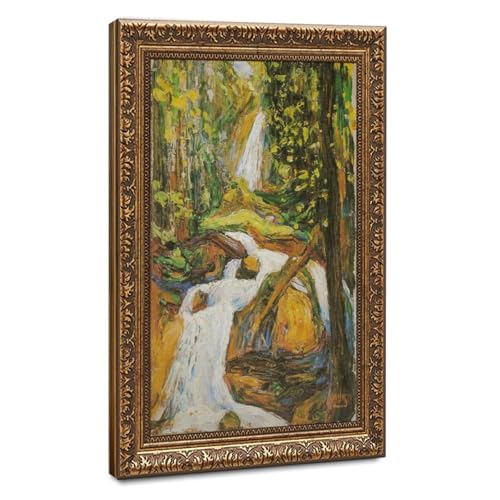 Impression sur toile Cascade I par Kandinsky - Cadre suspendu de 30,5 x 45,7 cm