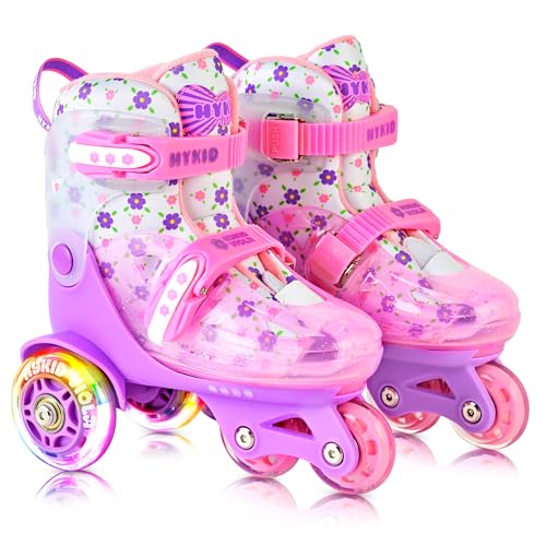 HYKID Girls Roller Skates for Toddlers