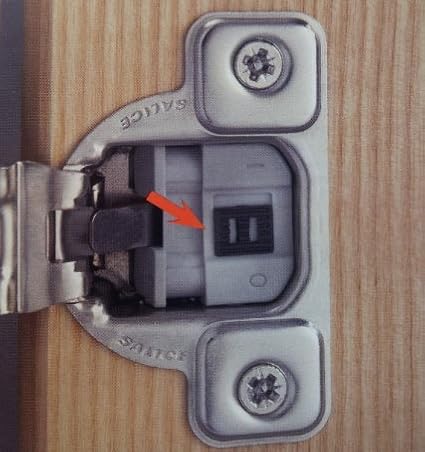 Salice Compact Soft Close Hinge 1/2 Overlay Pack of 10 Hinges with Screws and Bumpers CUP37D9