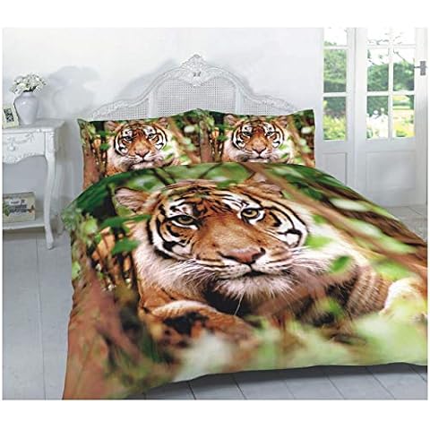 Goldstar Polycotton Tiger Duvet Cover Set Cover