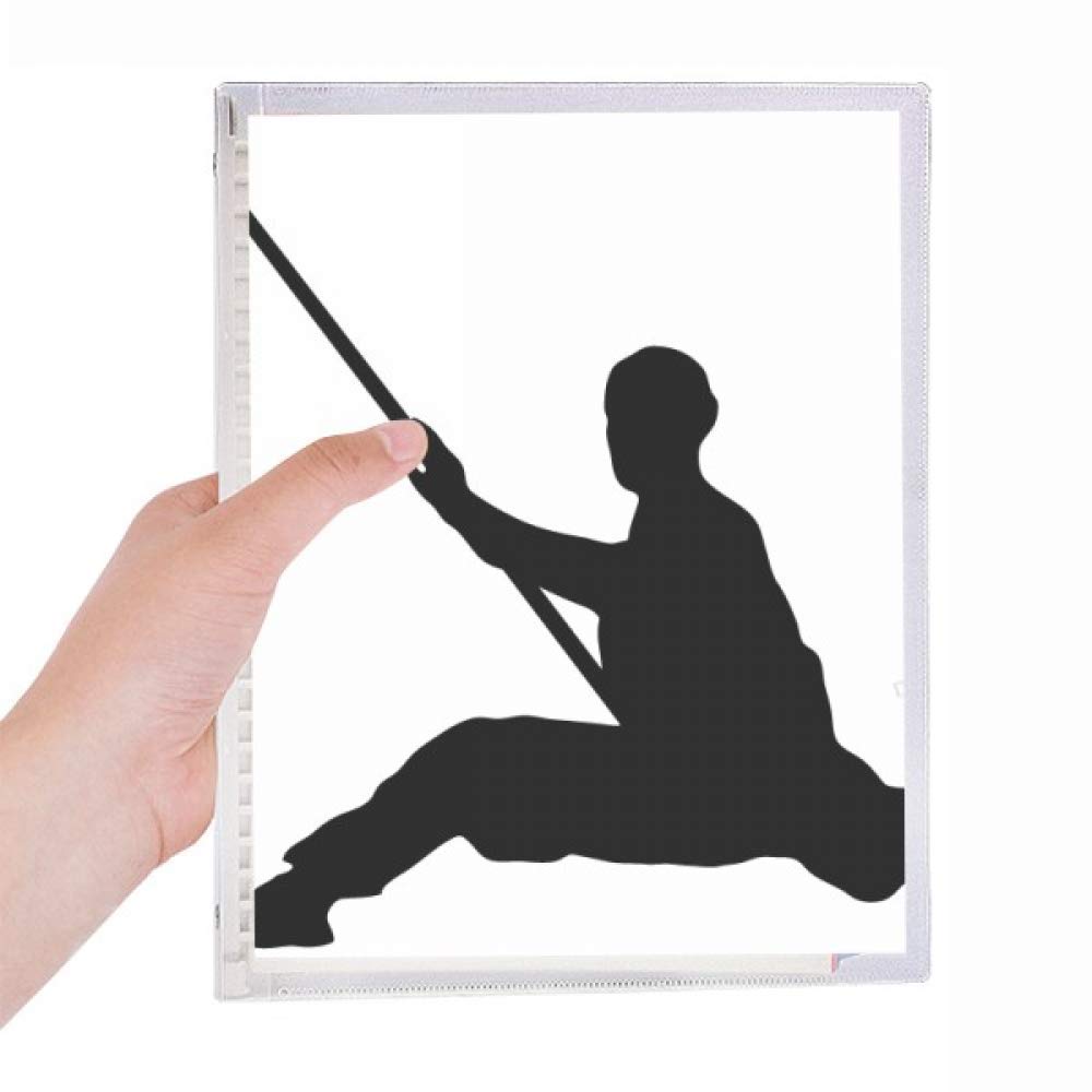 Carnet de notes en spirale Shaolin Stick idée cadeau moine soldat chinois