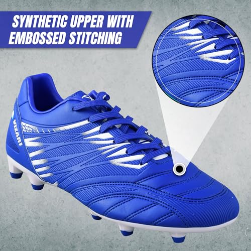 Vizari Valencia Firm Ground Soccer Cleats for Men & Women – Adult Football Shoes with Wide Fit, TPU Studs, Comfortable Design, Size 6.5 to 13 (Unisex)3