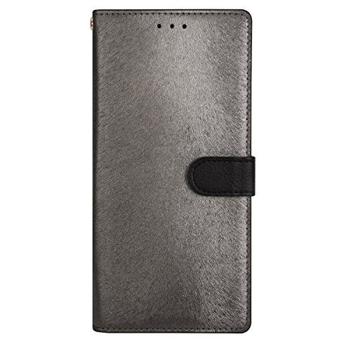 HANSMARE Galaxy Note8 ケース 手帳型 CALF CASE メタルブラックギャラクシー ノートエイト カバー SC-01K SCV37 HAN11447GN8