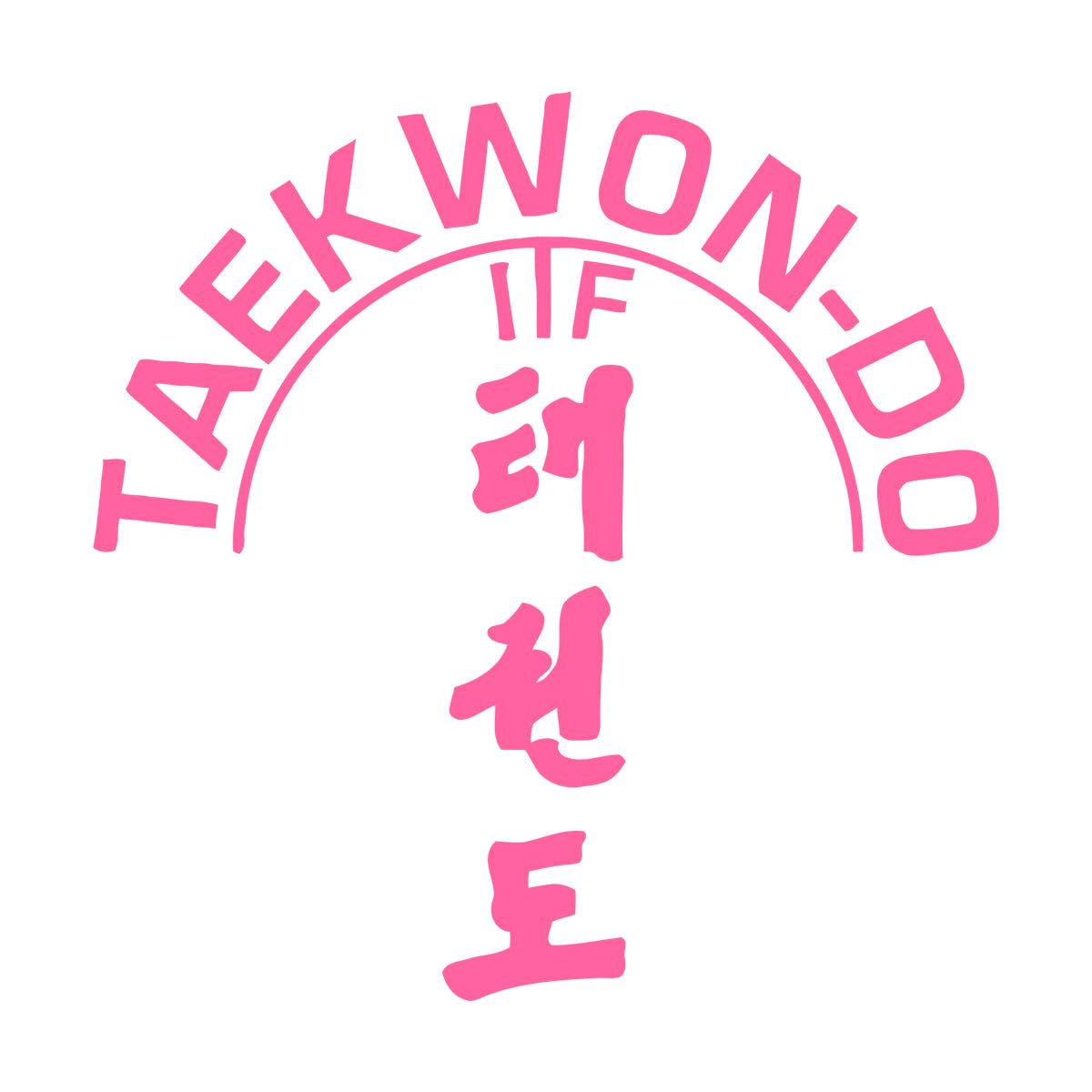 Taekwon-do Wall Decals Karate Sports Vinyl Wall Sticker Fighting Sports Wall Poster Removable Taekwondo Wallpaper Decor Large - 67x70cm โ image 1