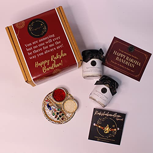 Image of Mini Soy Wax Scented Candles - Luxury Soy Wax Scented Candles, Long Burn Time, Black soot- Free Pack of 2 (Rakhi Gift)