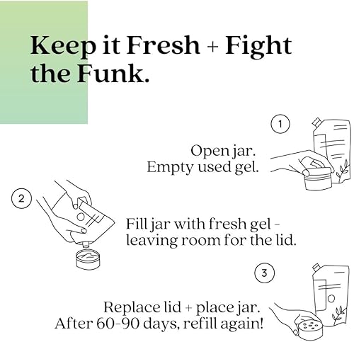 Miniatura 2 de Azuna Bolsa de repuesto de gel removedor de olores totalmente natural, purificador de aire con aceite de árbol de té, a base de plantas y larga