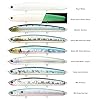 Lucky Craft Wander Slim 110 Saltwater Fishing Lures, 4-3/8" Slow-Sinking Pencil Lure for Halibut, Surf Perch & Striped Bass, Long-Casting Fishing Gear, 713 Ghost Pink Sardine #2