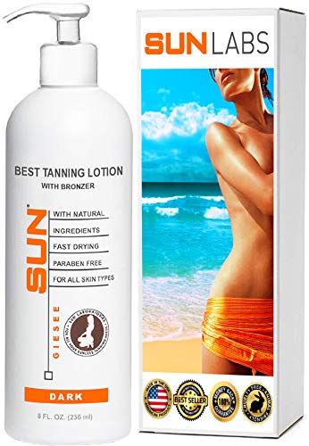 Best Tanning Lotion with Bronzer Fake Tanning Gel Lotion | Sunless Tan Cream | Instant, Fast-Drying, Streak-Free Tanner (Packaging May Very)