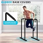 Outdoor Basic 2-in-1 Adjustable Dip Bar Station - Heavy Duty Parallel Bars with Connecting Parts, Extra Tall & Thickened Steel Design for Home Gym, Calisthenics & Strength Training - Image 4
