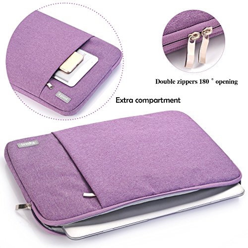 Laptop Sleeve Case 13.3 Inch,Egiant Water-Resistant Protective Fabric Bag Compatible Mac Pro 13 Retina,Mac Air 13,Surface Book,Stream 13,Chromebook 13,13-13.5 Inch Chromebook Computer Notebook,Purple #TOP2