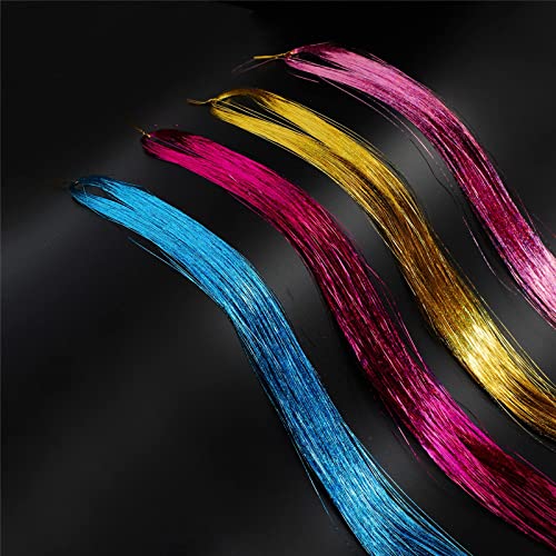 47 Inch Tinsel Hair Extensions With Tools, 13 Colors 2700 Strands Hair Tinsel Kit, Sparkly Glitter Tinsel Hair (47 Inch-Pack Of 1, 13 Colors) #TOP3