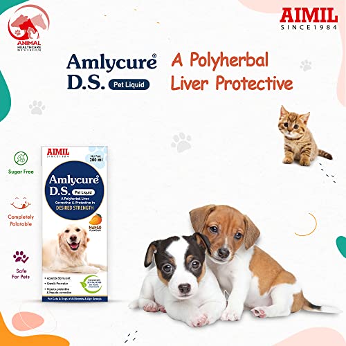 Image of AIMIL Amlycure D.S Pet Liquid | Herbal Tonic For Dogs & Cats | | 200ml