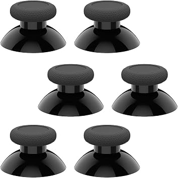 XboxOne s Controller Replacement 6pcs Parts Repair Replacement Replacement Parts for Xbox Slim X Controller Black Set of 6 For One Analog Stick Cover Thumb Stick Black