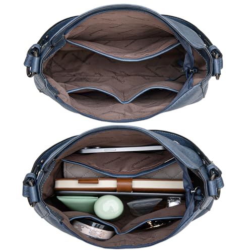 Image of Montana West Hobo Bags for Women Top Handle Satchel Shoulder Purse Bucket Handbag