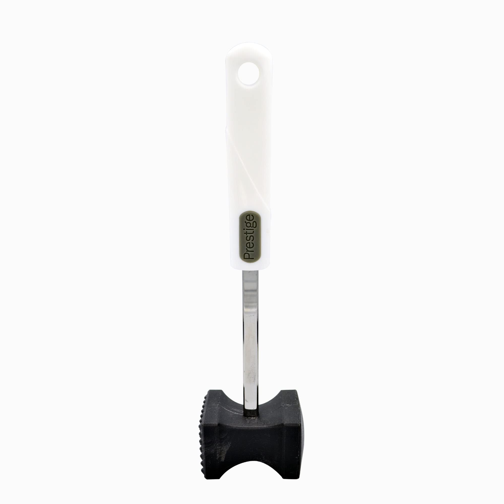 Prestige Meat Tenderizer | Meat Tenderizer Hammer with Comfortable-Grip Handle | Dual-side Mallet for Kitchen | Heavy Duty Pounder For Tenderizing Steak | Black - PR5172
