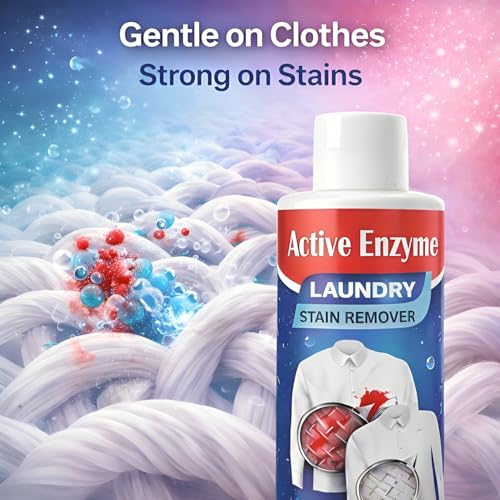 Image of Stain Remover for Clothes - 100ml | Active Enzyme Laundry Stain Remover for Clothes, Sofas & Cars Removes Tough Stains Spot Cleaner (Pack of 2)