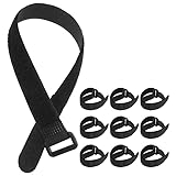 Parliky 10 Stück Nylon Klettband Yogamatten tragegurt Verstellbar Sicherer Halt Fitnessmatte Band Sportmatte Haltegurt Yoga Zubehör Organizer für Zuhause und Studio