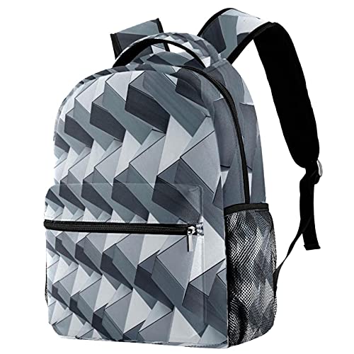 Sac à dos de voyage gris anti-fuite avec poche gourde externe