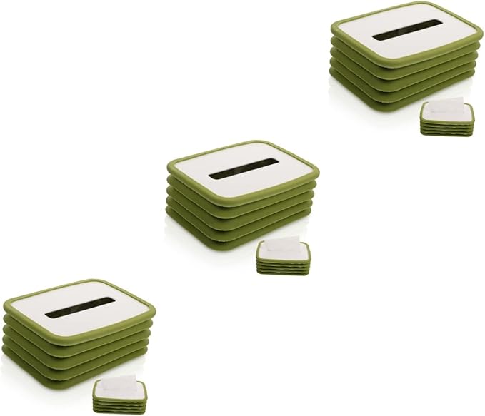 Zerodeko 3Piece Box Foldable Tissue Box Paper Box MultiPurpose ABS