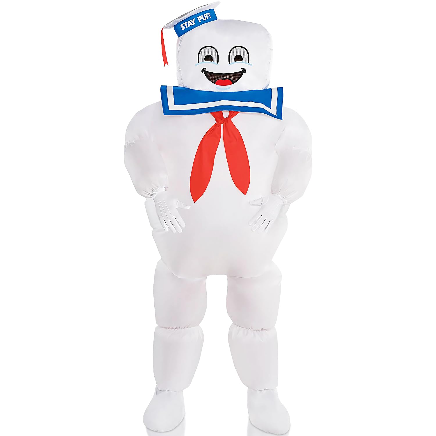 Ghostbusters Stay Puft Inflatable Costume for Kids (Child Standard) - 1 Set - Perfect for Halloween & Theme Parties