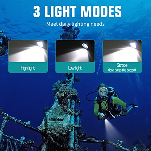 WINDFIRE Scuba Diving Flashlight, 5000 Lumen Super