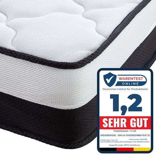 Matratze 120 x 200 cm Arensberger Emilia Taschen-Federkern