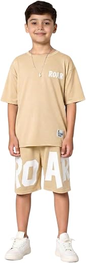 Lymio Junior's Boys T-Shirt and Shorts Set | Kids Summer Clothing Set for Boys | Cotton Blend Casual Wear for Kids | Trend...