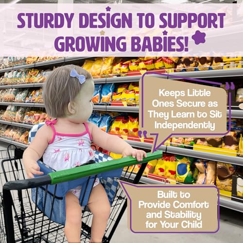 image for JoSeat Shopping Cart Seat Cover for Baby, High Chair & Grocery Seat Pr
