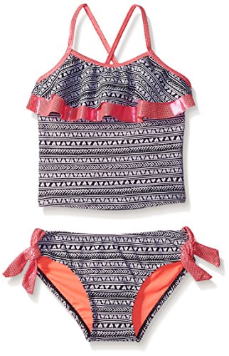 Breaking Waves Girls' Tribal Sand Tankini Swimsuit