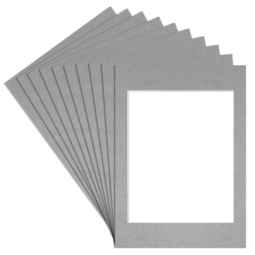Alison Kingsgate 70X50CM Silver Picture Mount - 50X40CM Aperture - Pack 10 — image 1