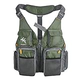MOPHOEXII Fly Fishing Vest with Breathable Mesh,Adjustable Size Trout Fishing Vest, Small Fishing Vest for Outdoors Stream Fishing
