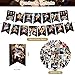 SJENERT Twilight Saga Party Decorations, Birthday Party Supplies - Banner, Cake Topper, 12 Cupcake Toppers, 18 Balloons - Bella Swan, Black, Character