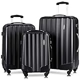 Goplus 3Pcs Luggage Set, Hardshell Travel Suitcase, 20