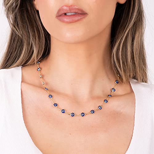 Barzel 18K Gold Plated Evil Eye Necklace - Made In Brazil3