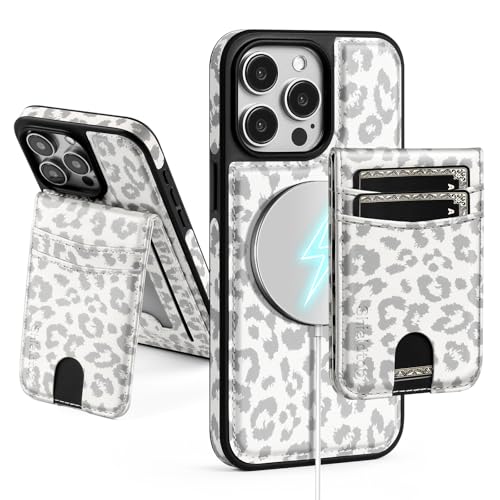 SkyEagle for iPhone 16 Pro Max Wallet Case with Card Holder,A - White