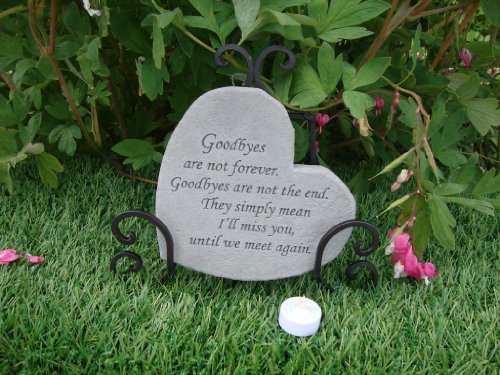 Kay Berry Goodbyes Are Not Forever Heart Shaped Memorial Stone (Grey) #TOP1