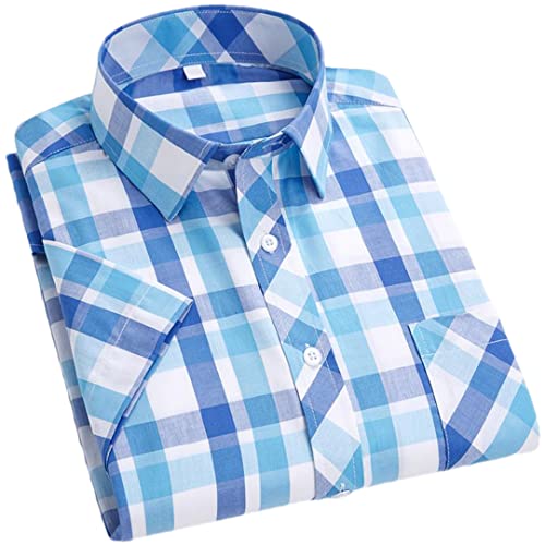 Chemise manches courtes homme coton Pohullan fini les vêtements serrés