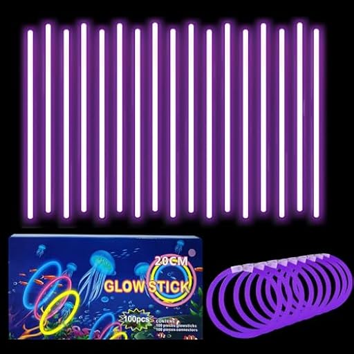 100 Barras Luminosas, Pulseras Fluorescentes y 100 Conectores, Neon Kits para Crear Collares Accesorios, Morado Varillas Brillantes para, Fiesta, Nochevieja, Navidad, Boda, Cumpleaños, Halloween | Ya disponible en tu tienda friki favorita! En mundofriki.es! 100 Barras Luminosas, Pulseras Fluorescentes y 100 Conectores, Neon Kits para Crear Collares Accesorios, Morado Varillas Brillantes para, Fiesta, Nochevieja, Navidad, Boda, Cumpleaños, Halloween | Ya disponible en tu tienda friki favorita! En mundofriki.es!