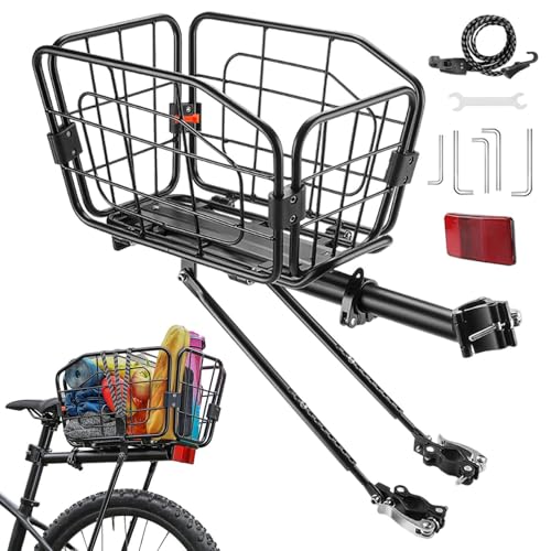 Panier pour porte-bagages vélo grand panier VTT route robuste de 20L