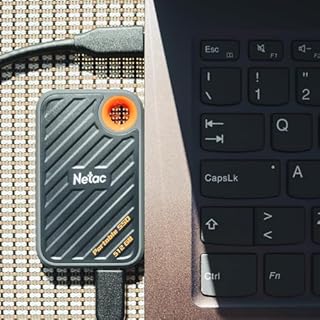 Netac 512GB Extreme Portable SSD External Solid State Drives Up to 2000MB/s Read 1700MB/s Write Speed, USB 3.2 Gen.2 Business Travel Essential, ZX20