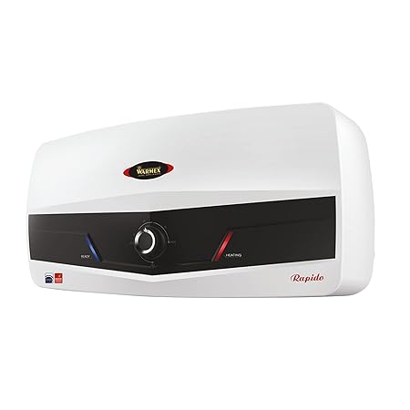 Warmex 2500 Watts IPX1 Waterproof Electric High Pressure Storage Water Heater RAPIDO 30 (25Ltr.) with Titanium Plus & Rapid Heating Technology