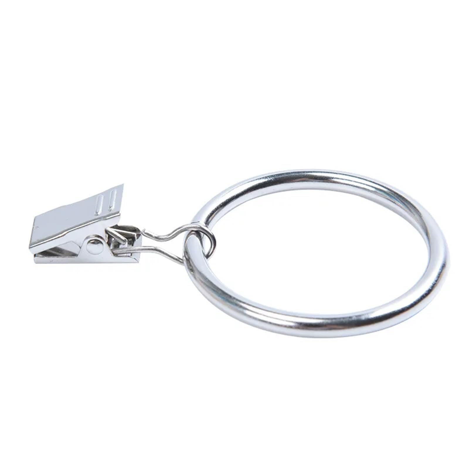 Metall-Duschvorhang-Clips, dekorative Vorhangringe für Zuhause, Retro-Wäscheklammer-Schnallen, Badezimmer-Haken-Zubehör (Farbe 2, Größe 3,5 x 32 mm)