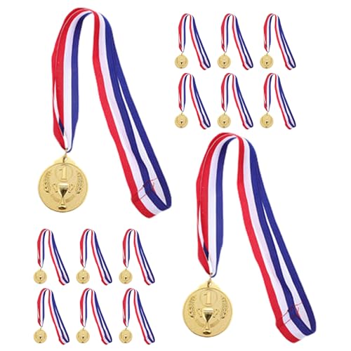Medallas de ganador vintage y duraderas con espiga de trigo para premiación deportiva