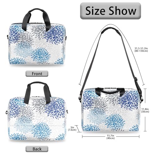 Bolso para portátil con patrón floral de 16 pulgadas miniatura 5