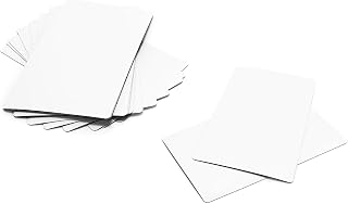 Rammos Dry Erase Magnetic Labels - 5 x 3 inch, 15 Pieces, Waterproof White Magnet Labels for Whiteboards, School, Office and Home