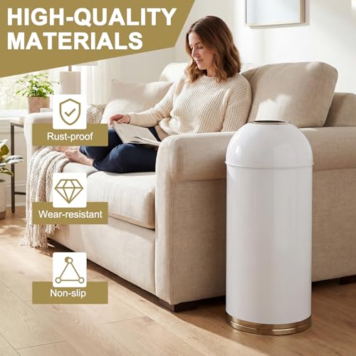 Basurero exterior redondo 58L con doble cubeta miniatura 5
